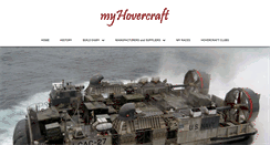 Desktop Screenshot of myhovercraft.co.uk