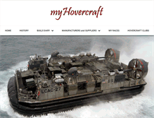 Tablet Screenshot of myhovercraft.co.uk